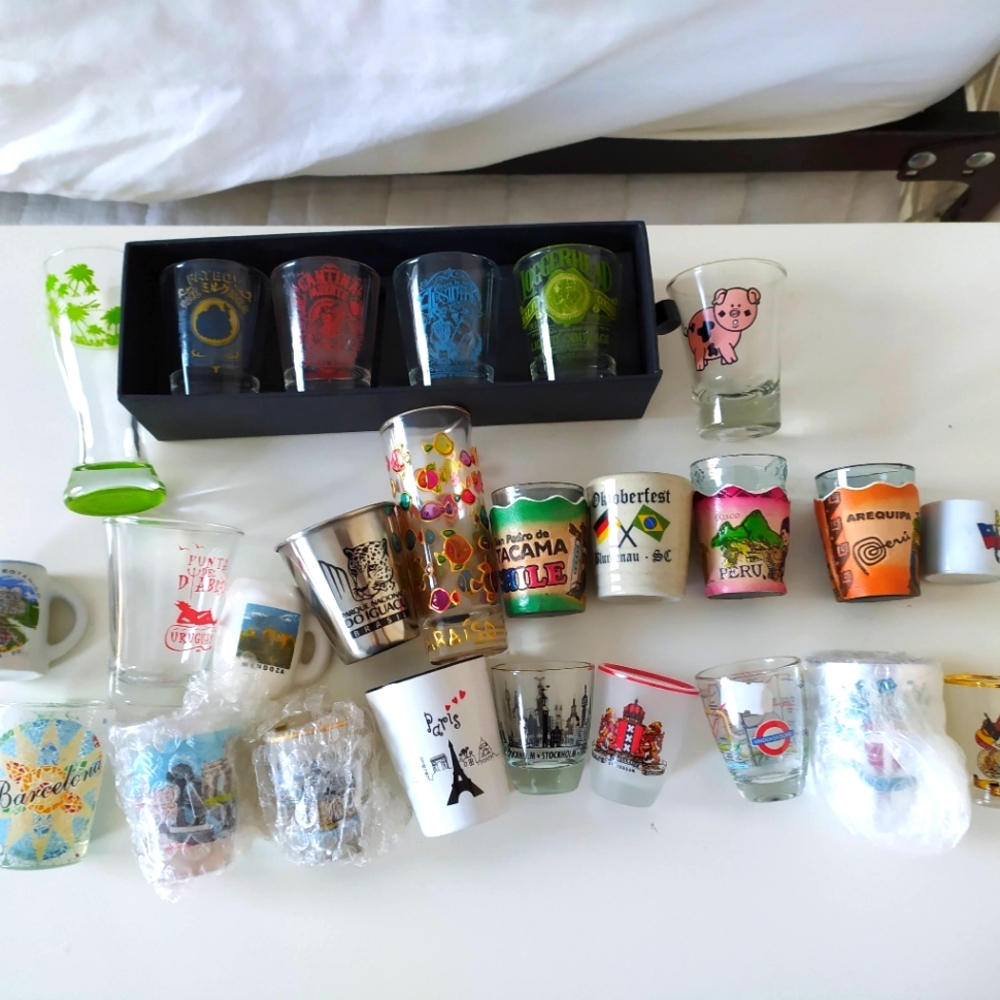 Shot glass collection (25 total)